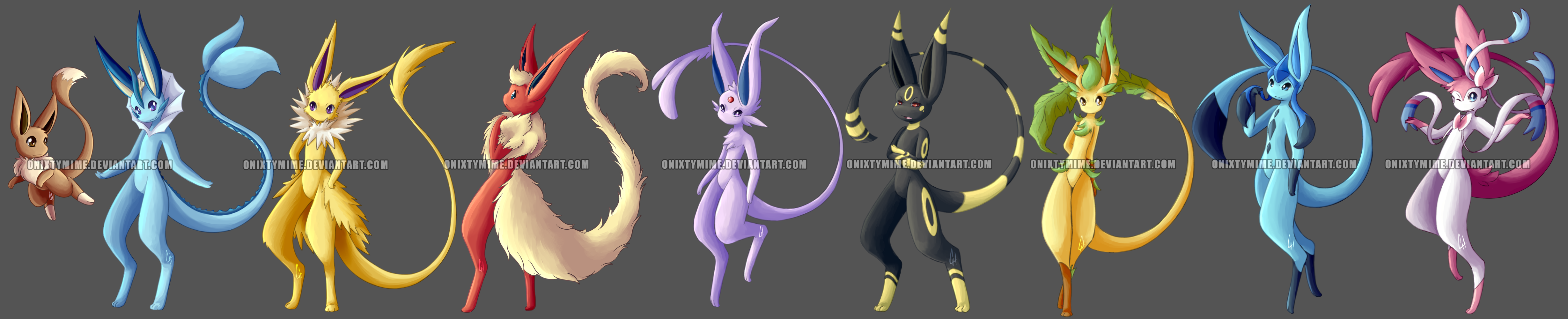 Eevee evolutions Real + Fake by Rutger1990 on DeviantArt