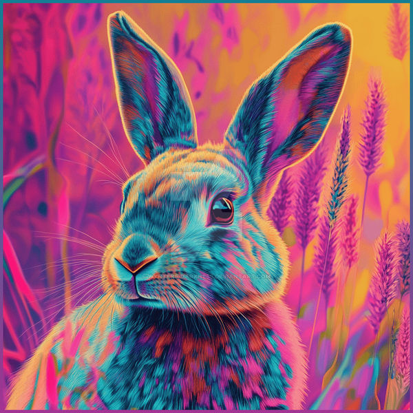 Technicolor Rabbit by wynters-darkness on DeviantArt