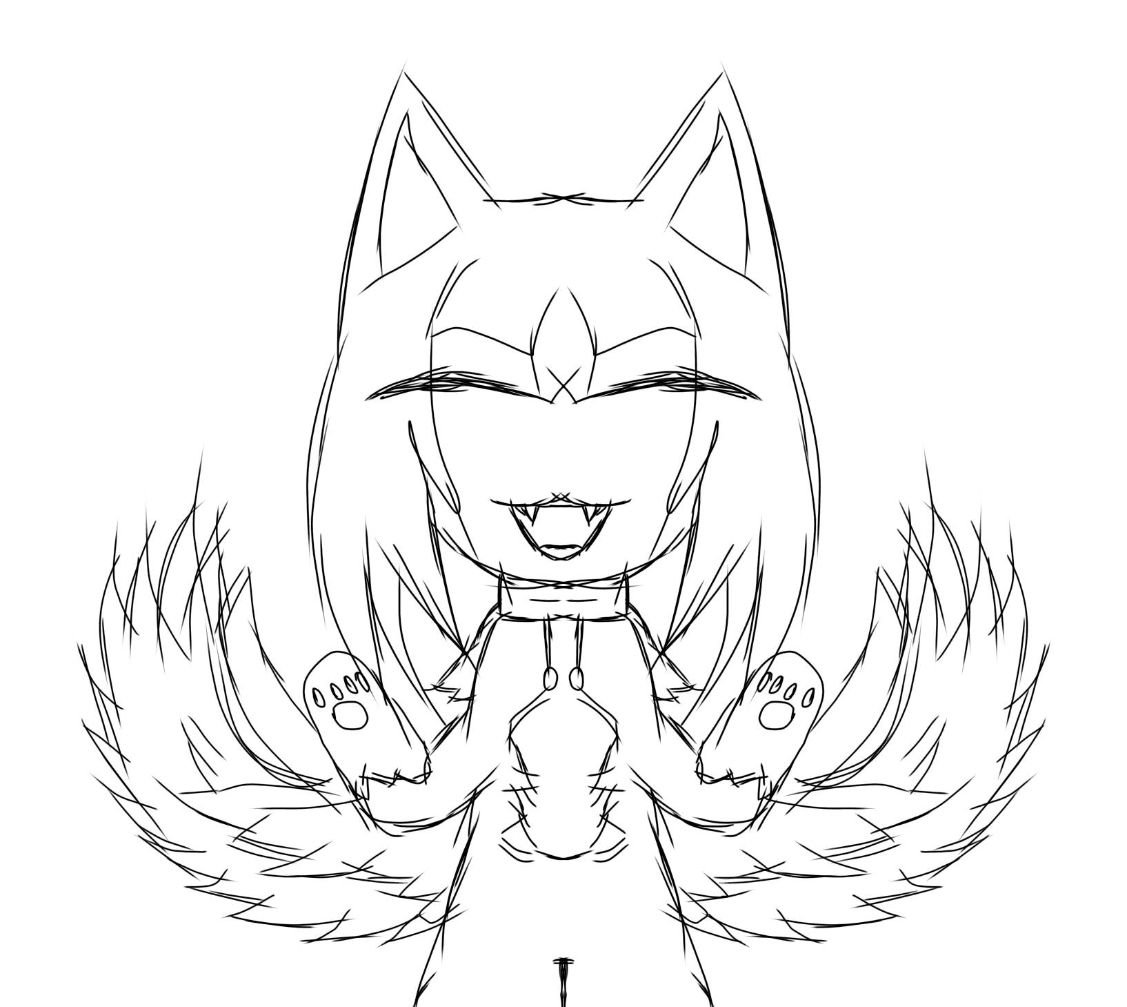 Fox hybrid sketch by sainey27252 on DeviantArt