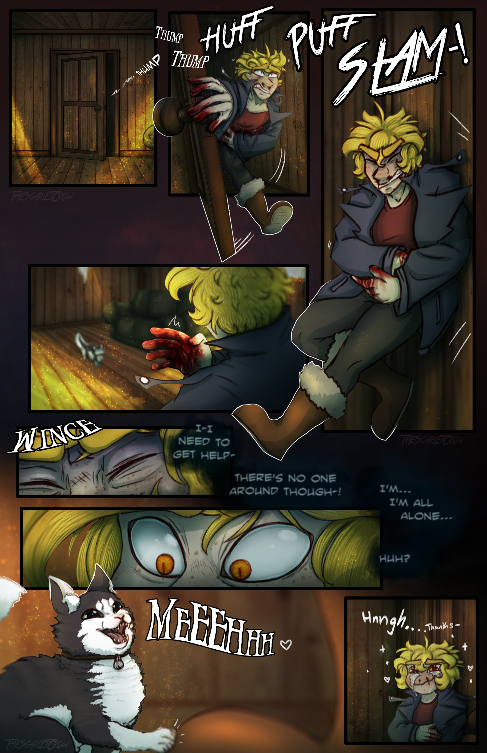 Short Comic) Willing To Take A Cat's Paw by TheScarletCrow on