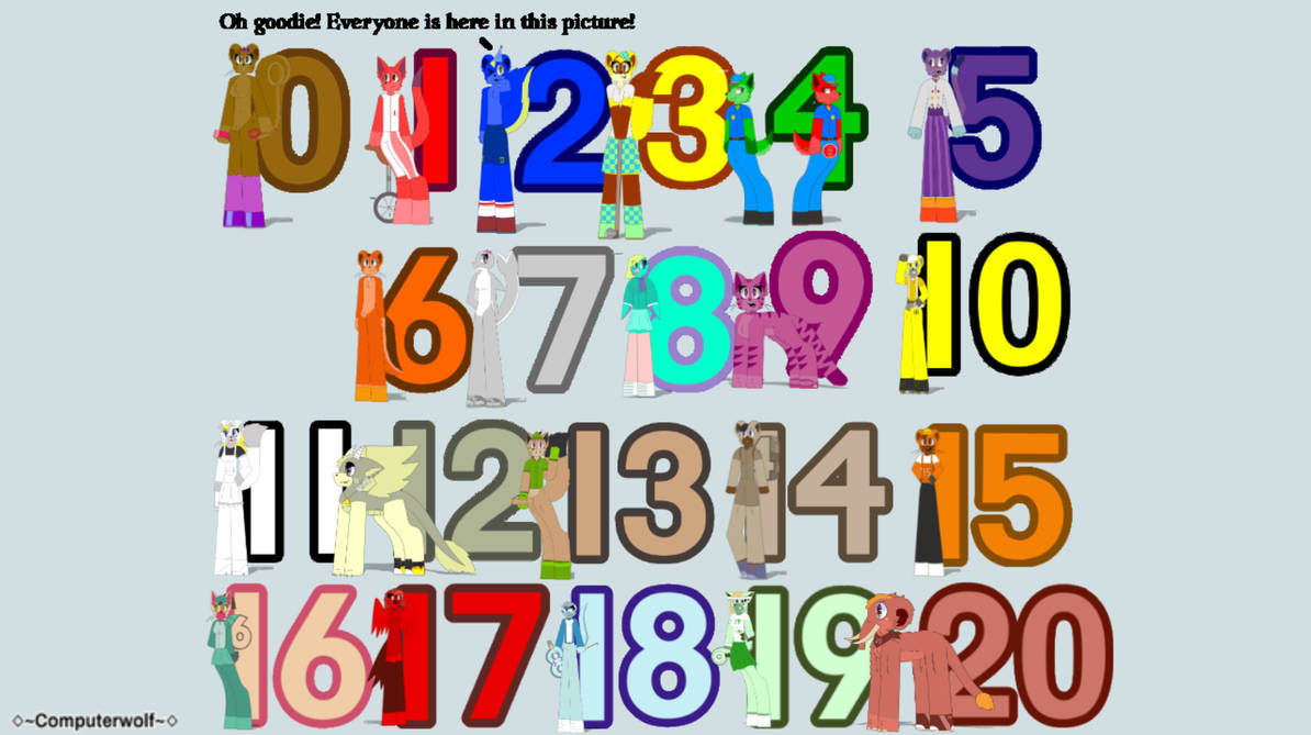 Every Meet the Numbers Character as Animals by andresANDRESROMERO on ...
