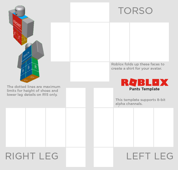 ROBLOX Pants Template by ChipsterTool on DeviantArt