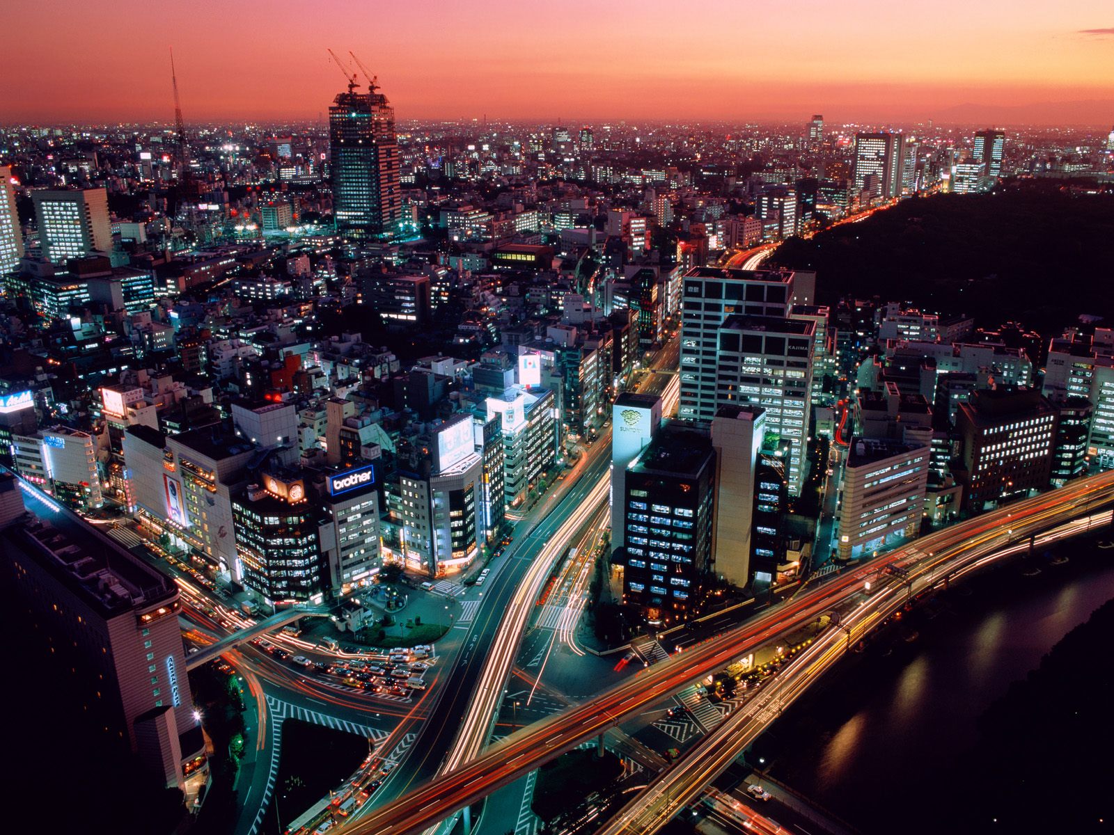 Dusk in Tokyo, Japan