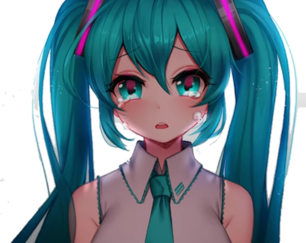 Miku Crying Reference Manga Hatsune Miku Crying Render by MidnightWolfie1 on DeviantArt