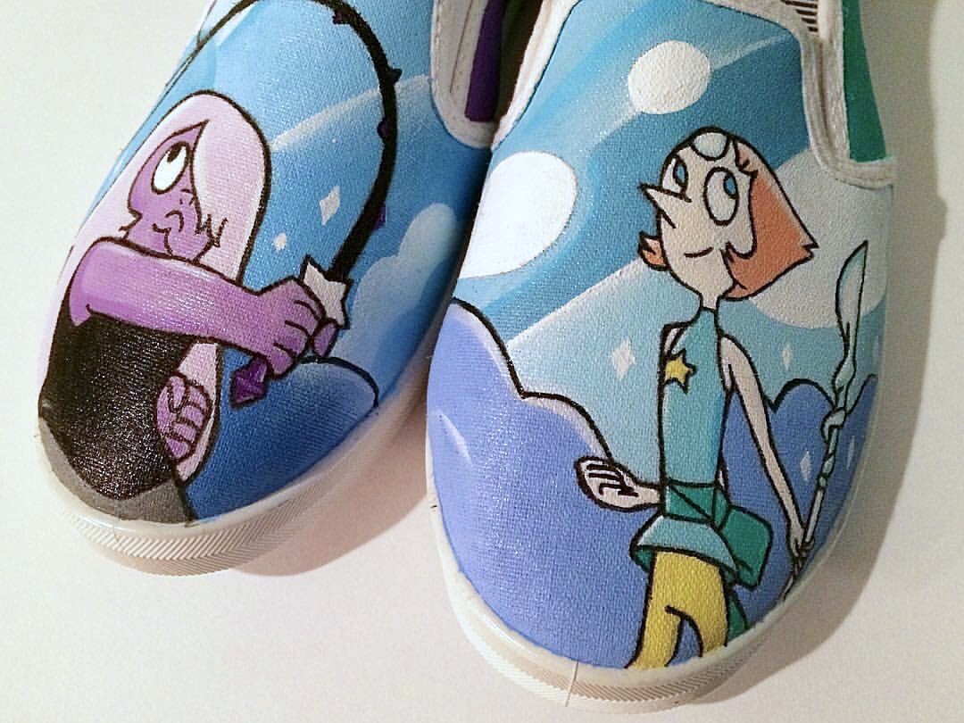 Amethyst and Pearl Shoes