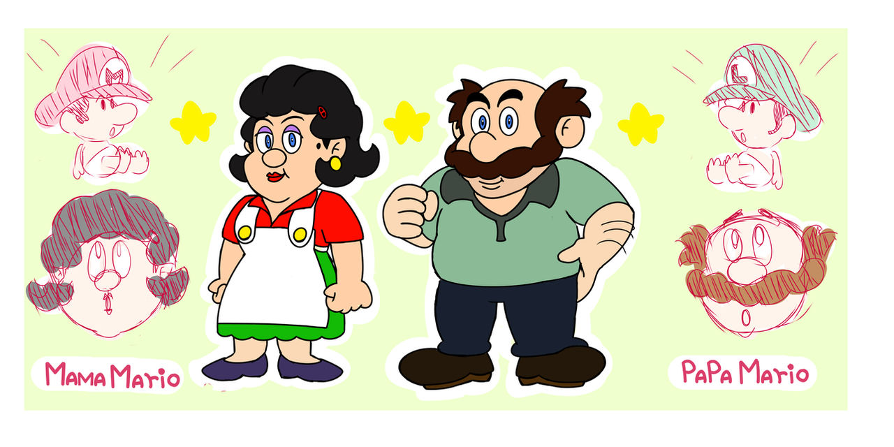 Mama Mario and Papa Mario by DesaMatt on DeviantArt