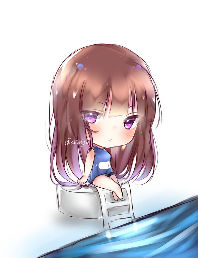 Pool Girl Chibi by Artistyii on DeviantArt