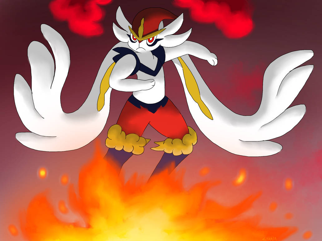 Cinderade Gigantamax Cinderace by awesomegoats on DeviantArt