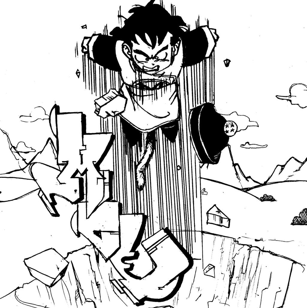 Gohan Rage Drawing angry gohan by 46moe on DeviantArt