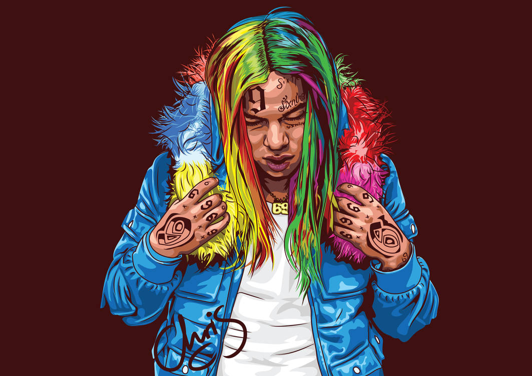 Six Nine Rapper Vector File 6ix9ine by c-charalambous on DeviantArt