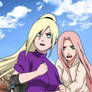Ino and Sakura: Leave her!!