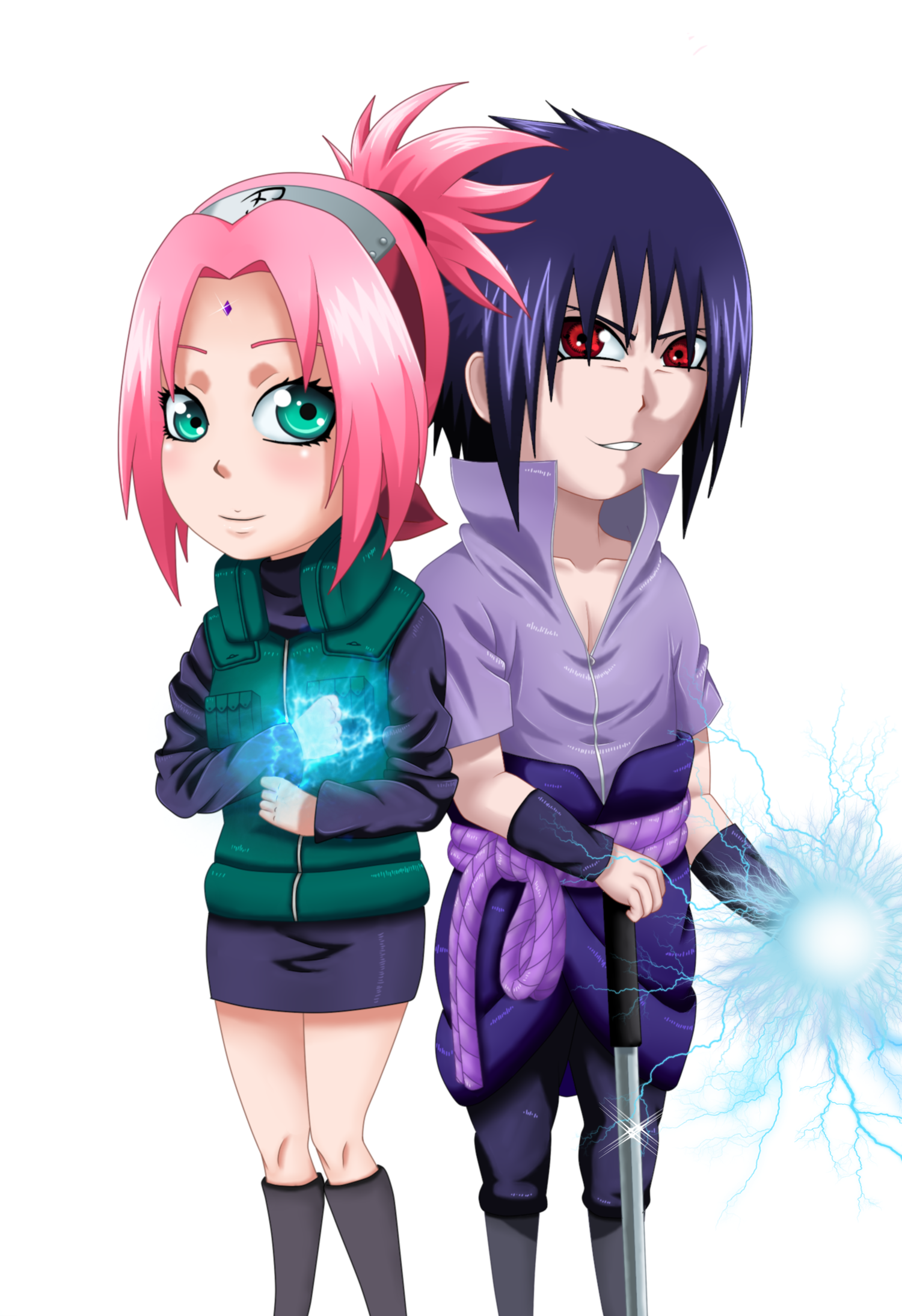 Sasuke vs Sakura by ioana24 on DeviantArt