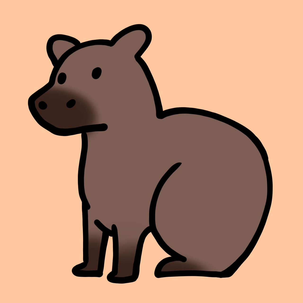 Doodle With Me - Capybara (Capivara) 