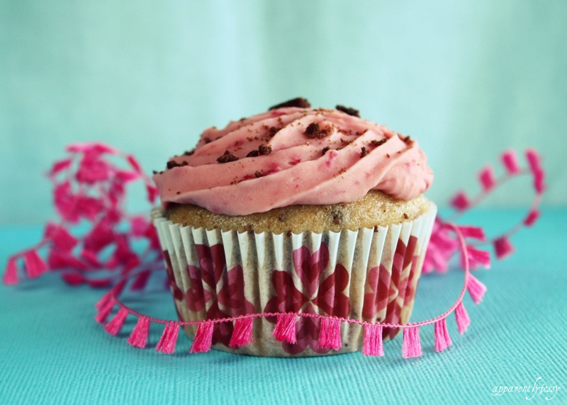 Choc Cookie Raspberry Cupcake