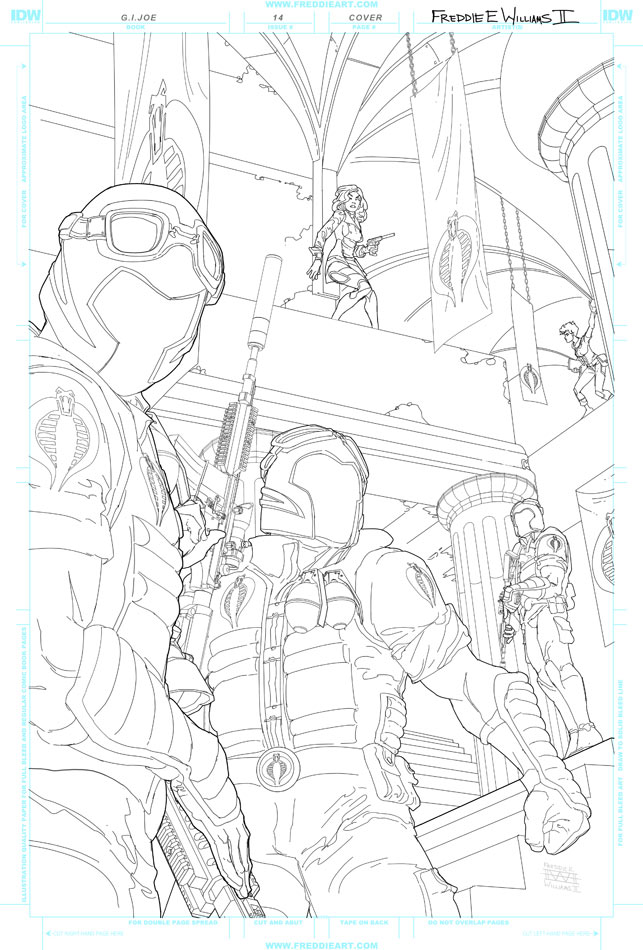 G.I Joe #14 Cover WIP 3