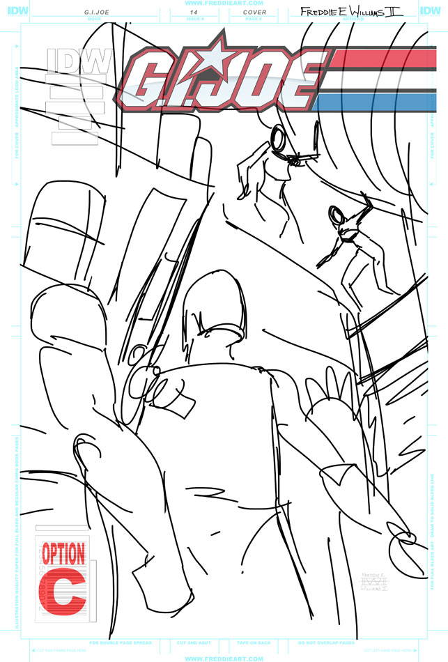 G.I Joe #14 Cover WIP 1