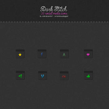 Dark Stitch Social Media Icons