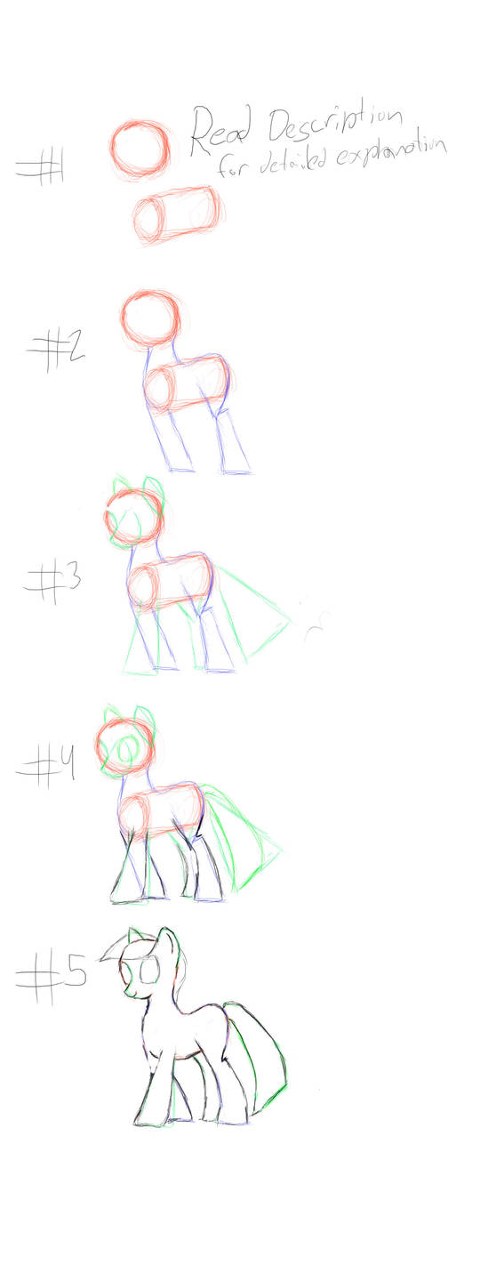 quick and dirty how to draw ponies. by ICTG4U