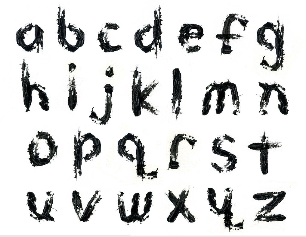 Razor Font lowercase. by grafiks on DeviantArt