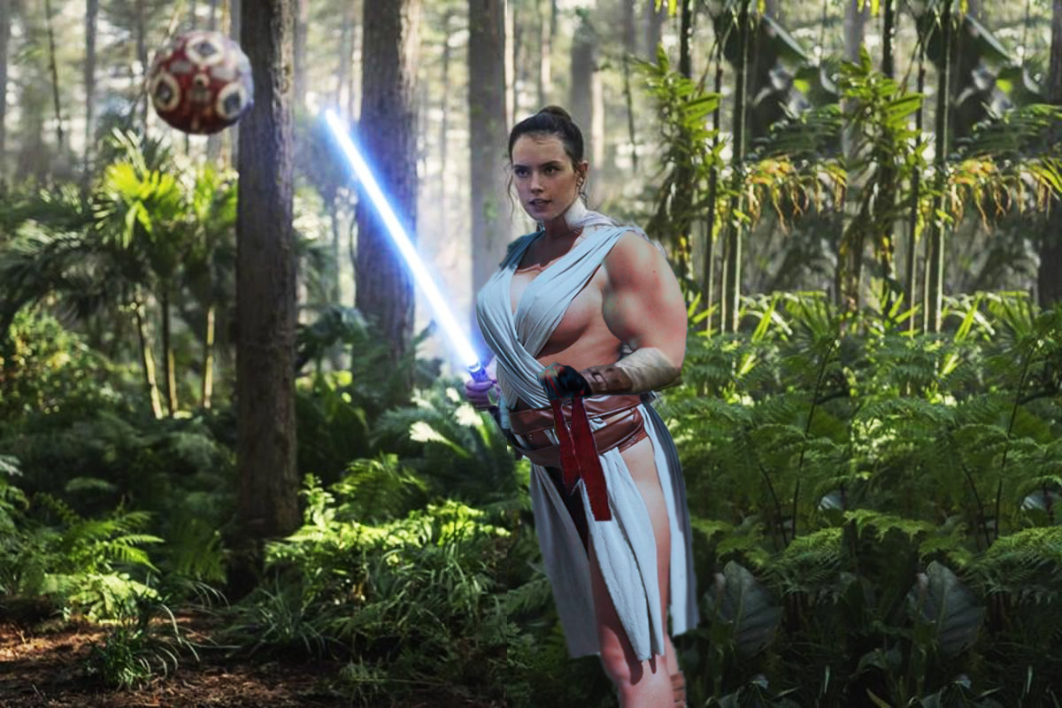 Muscular Rey Star Wars by creviceart on DeviantArt