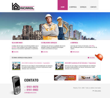 website proposal for Ricarol