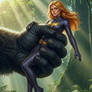Stephanie Brown and Kong.