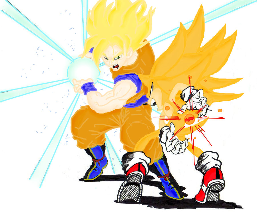 Ssj Goku Vs S Sonic by DexterTheRabbit-956 on DeviantArt