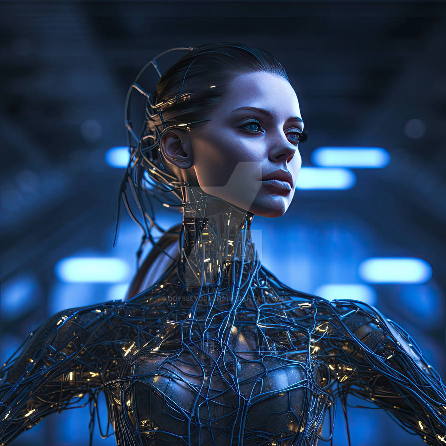 Sentient Cyborgs CYBORG SIREN: Futuristic AI Meld by OdysseyOrigins on DeviantArt