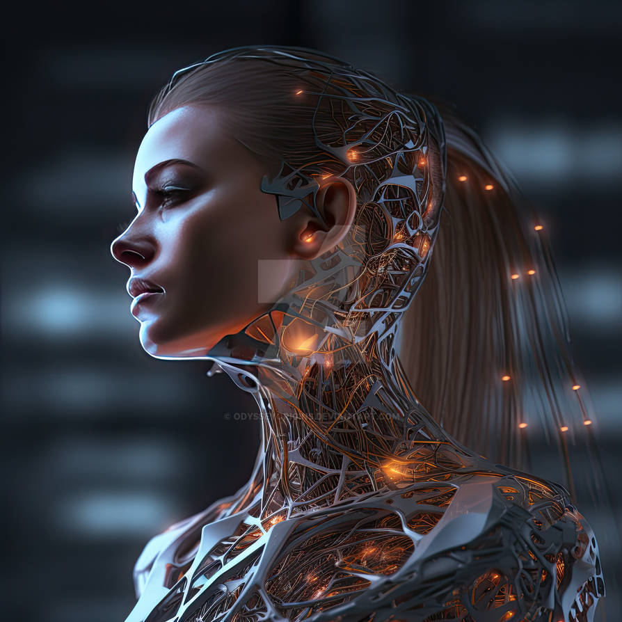 Mechanical Allure: Human-Machine Synergy by OdysseyOrigins on DeviantArt