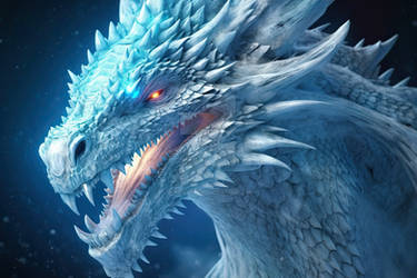 Chilling Majesty: Frostfire Dragon