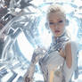Cybernetic Elegance: A Woman Transcending Boundari