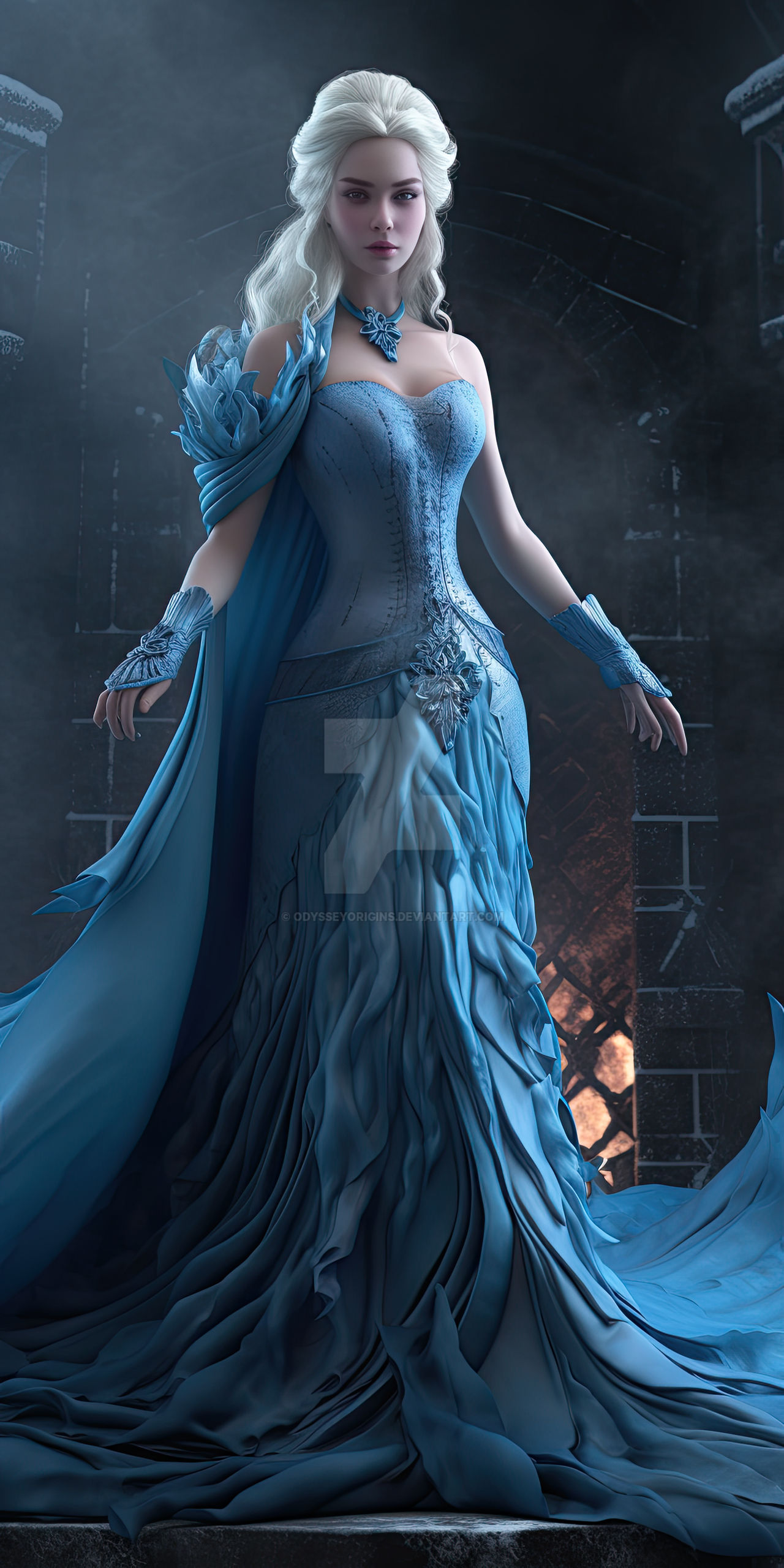 Elsa Realistic Elsa's Hyper-Realistic Dance in the Icy Light by OdysseyOrigins on ...