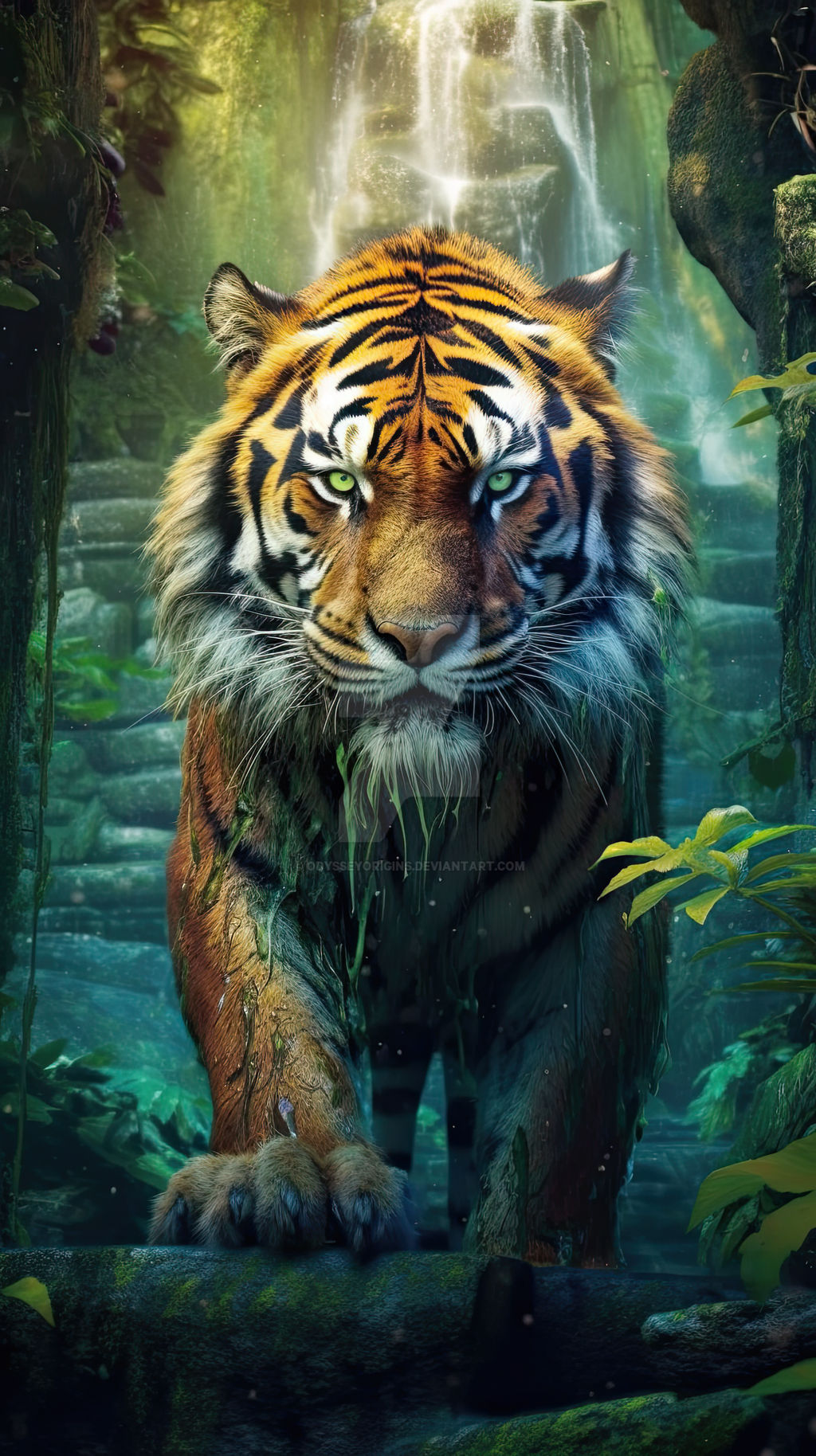 The Majestic Roar: Ultra-High Definition Tiger Art by OdysseyOrigins on ...