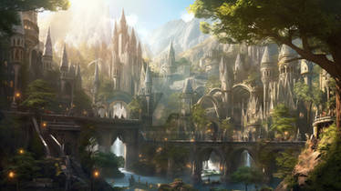 Twilight Serenity: Incredibly Realistic Elven City