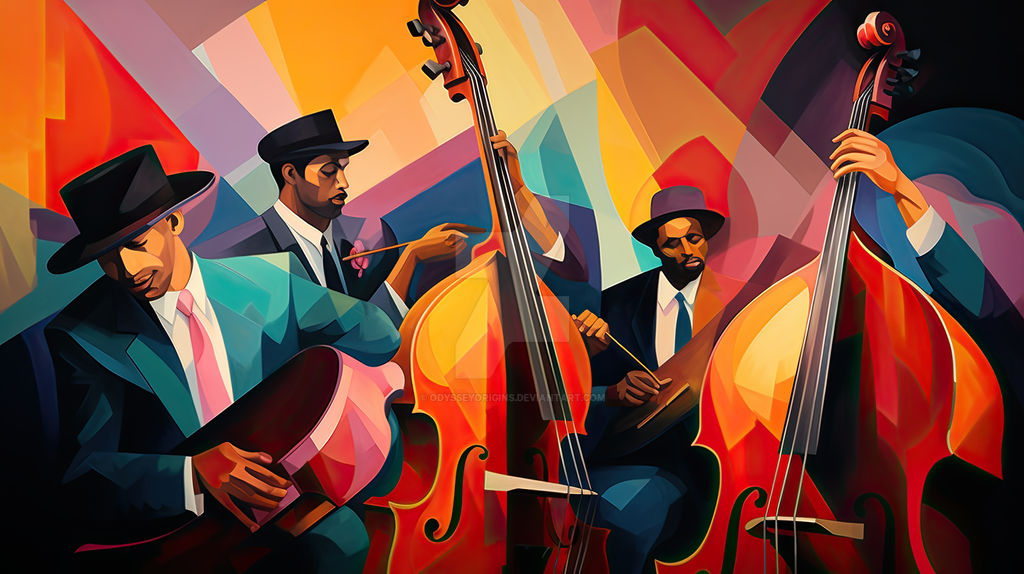 Jazz Music Rythm Rhythmic Radiance: Jazz's Geometric Symphony by OdysseyOrigins on ...