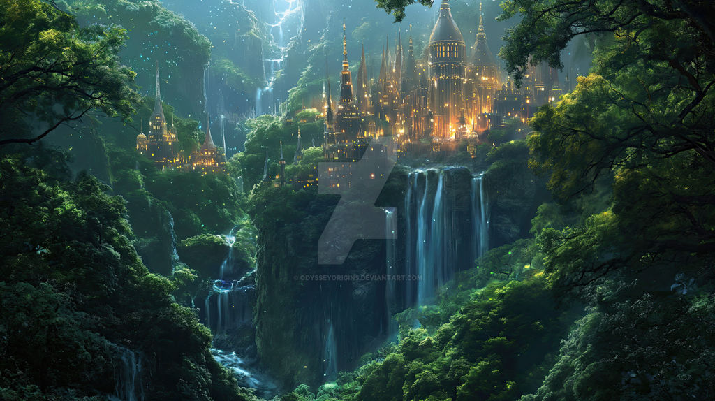 Ethereal Elven Forest Realm by OdysseyOrigins on DeviantArt
