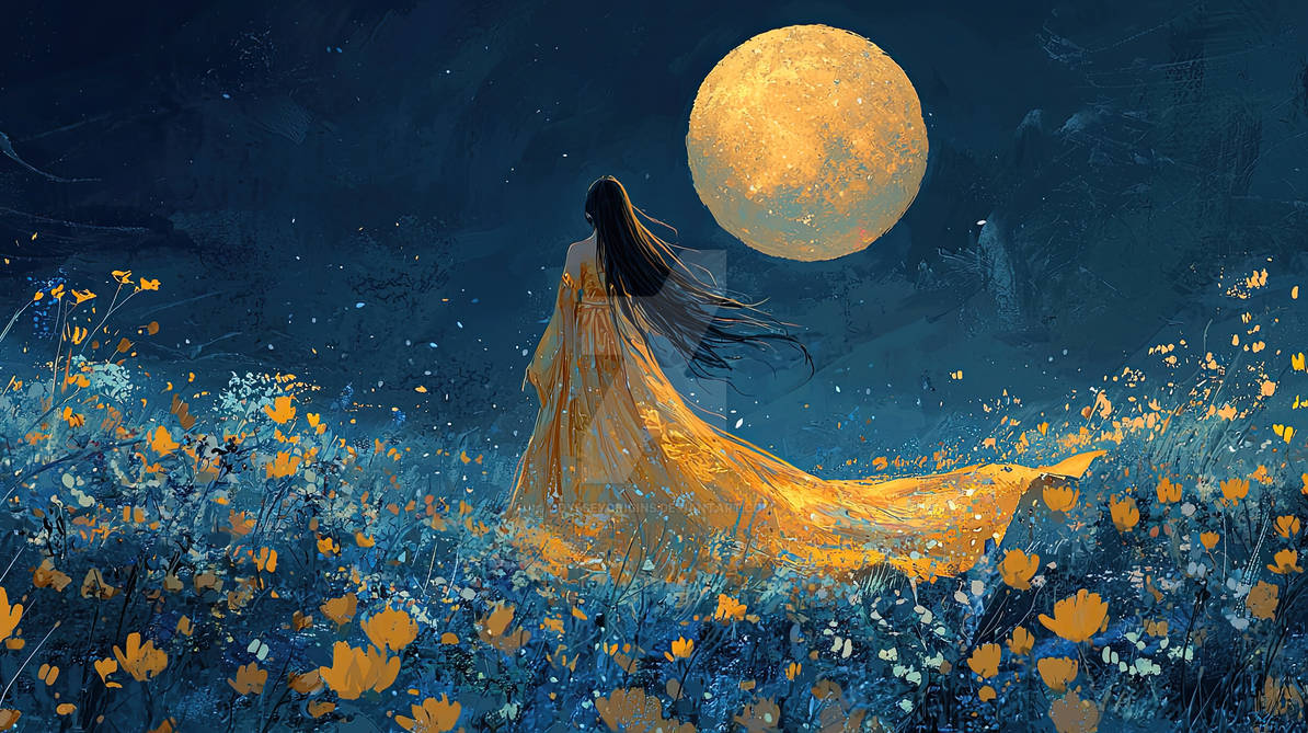 Moon Reverie Golden Moon Reverie by OdysseyOrigins on DeviantArt