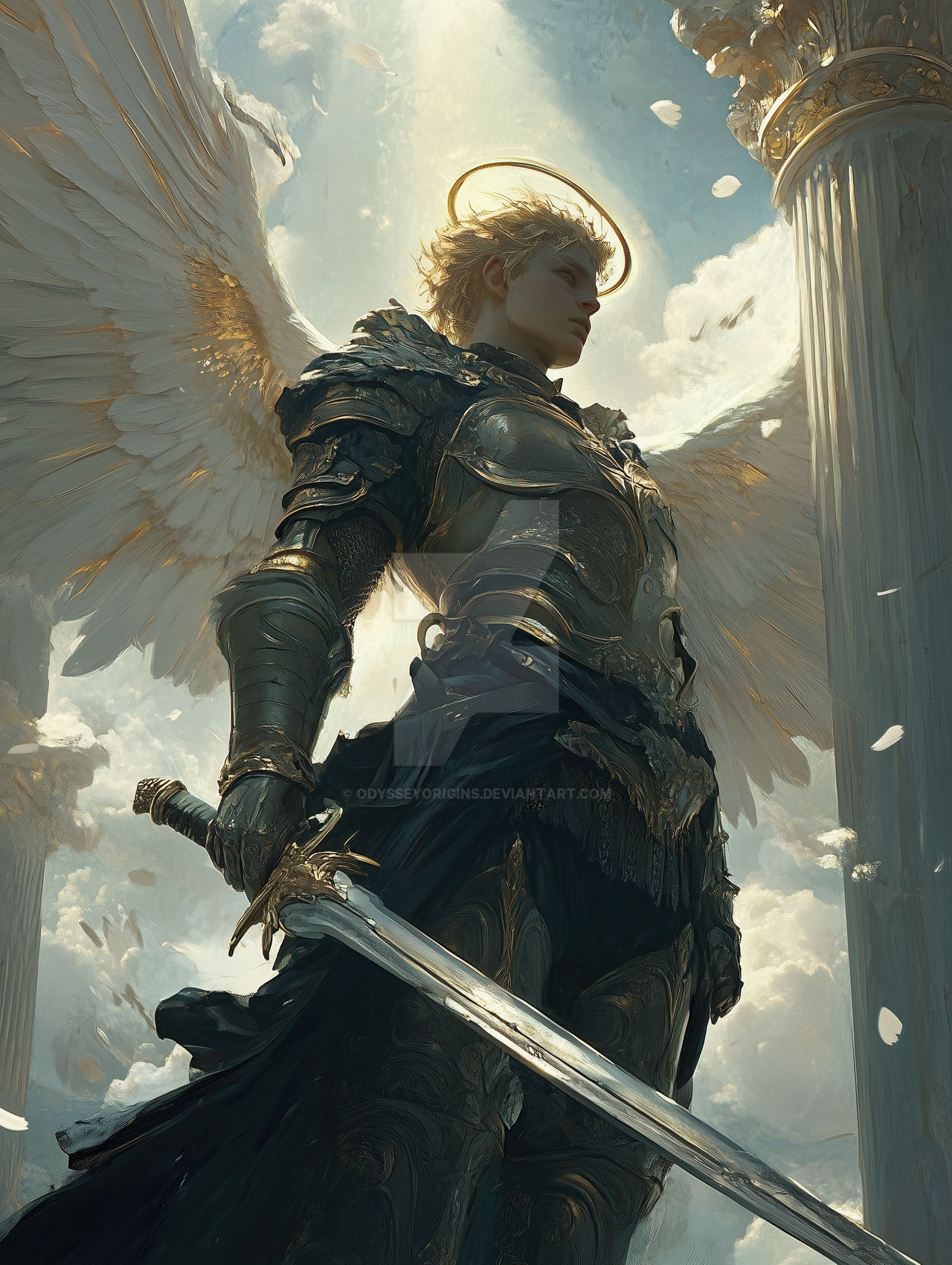 Sentinel Angel Heaven's Radiant Sentinel by OdysseyOrigins on DeviantArt