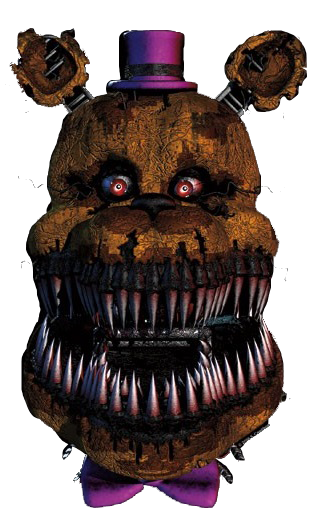 Nightmare Fredbear Head Transparent by YinyangGio1987 on DeviantArt