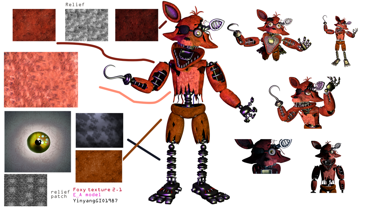 Pixilart - fnaf 2 withered foxy by julaino