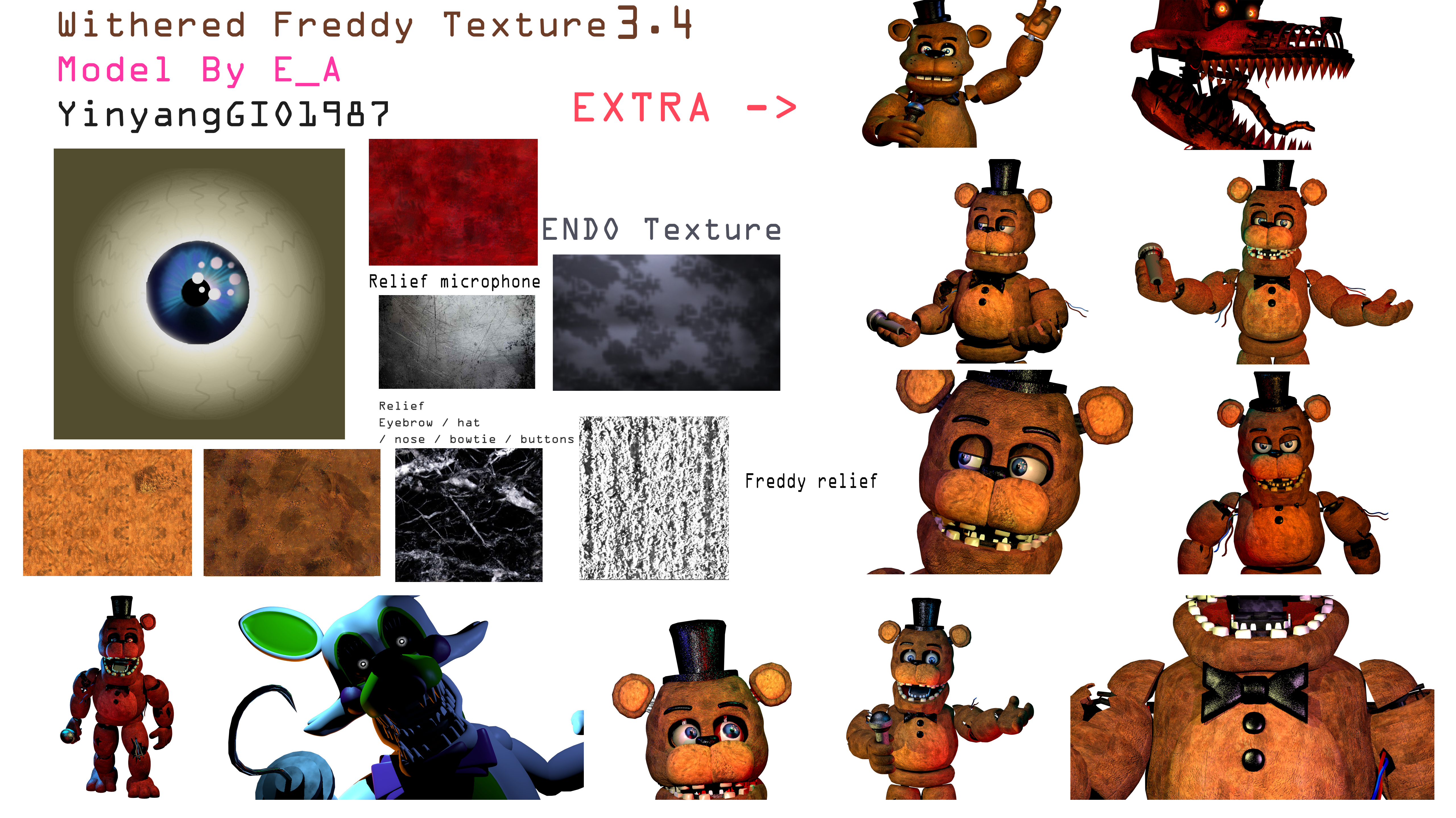 EditsWithered Freddy PNG by YinyangGio1987 on DeviantArt