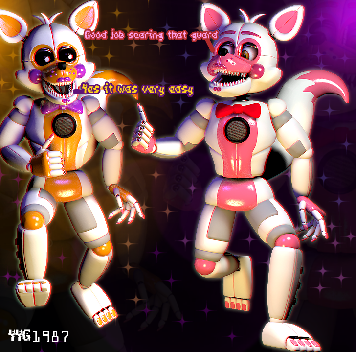 Funtime Foxy and Funtime Lolbit by FTThienAn on DeviantArt