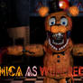 Chica as Withered Freddy