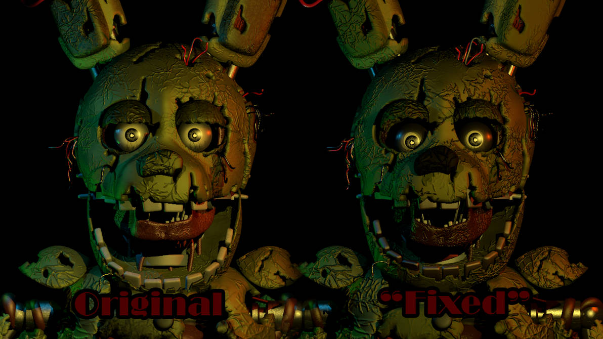 Repaired Springtrap New Fixed Springtrap by YinyangGio1987 on DeviantArt