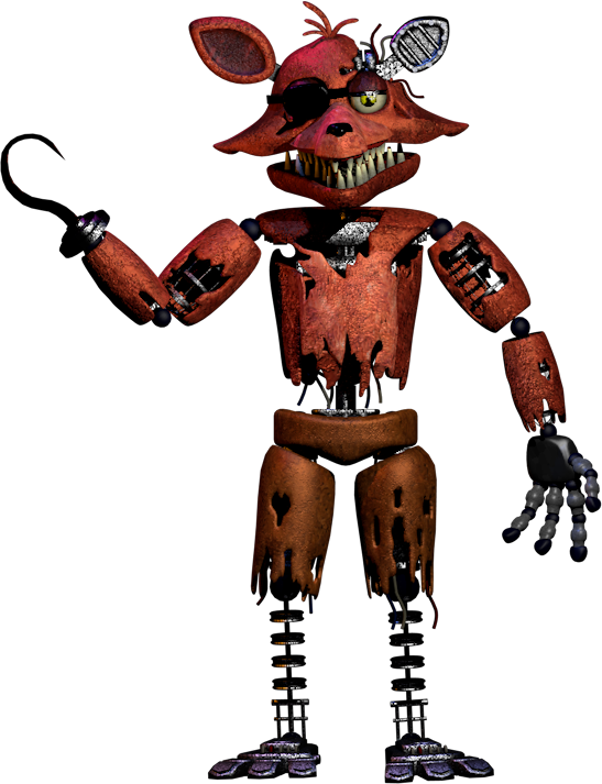 Withered Foxy PNG by OfficialAJP on DeviantArt