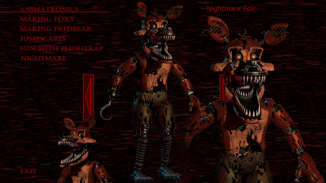 C4D FNAF World Adventure nightmare foxy full body by mauricio2006 on  DeviantArt