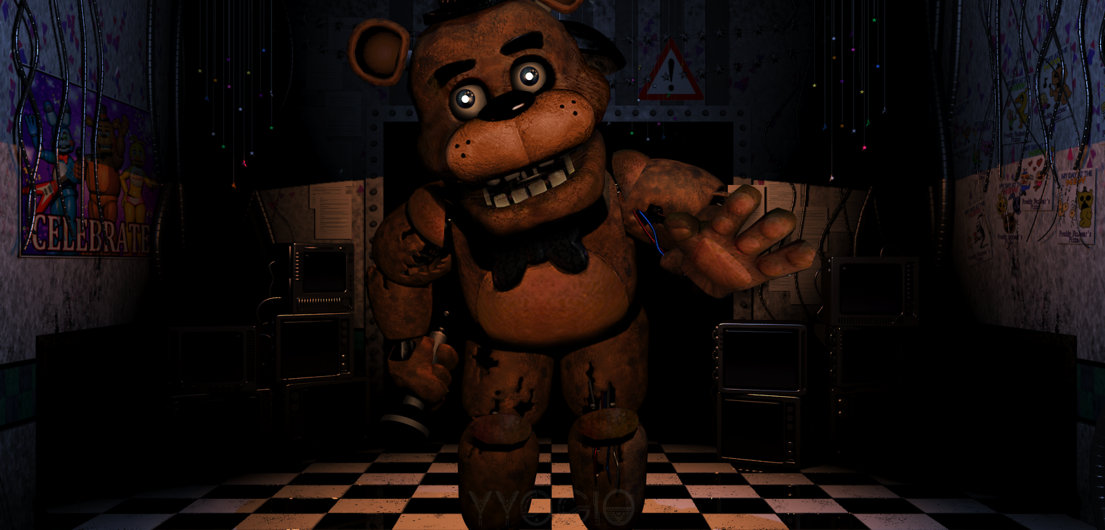 Fixed Withered Freddy, My own Custom Animatronic and inky designs/Edits