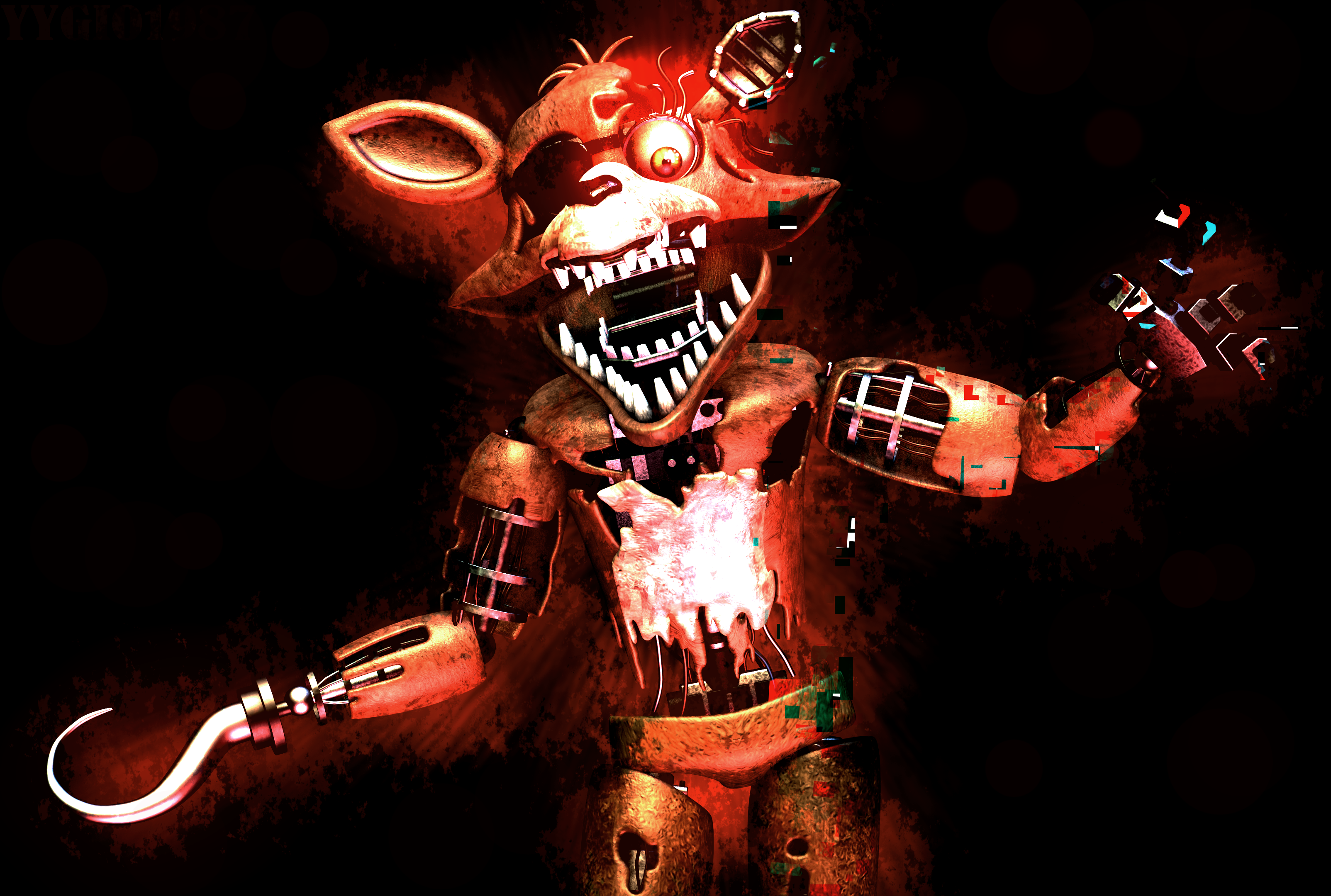 Blender/FNAF) Withered Foxy Jumpscare by JuanitoAlcachofaz on DeviantArt