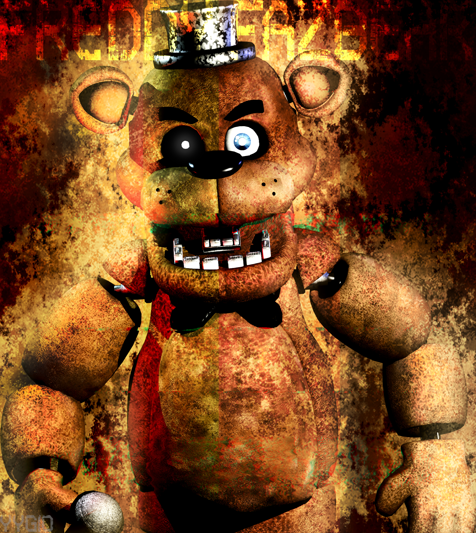 Withered Freddy Comparison by YinyangGio1987 on DeviantArt