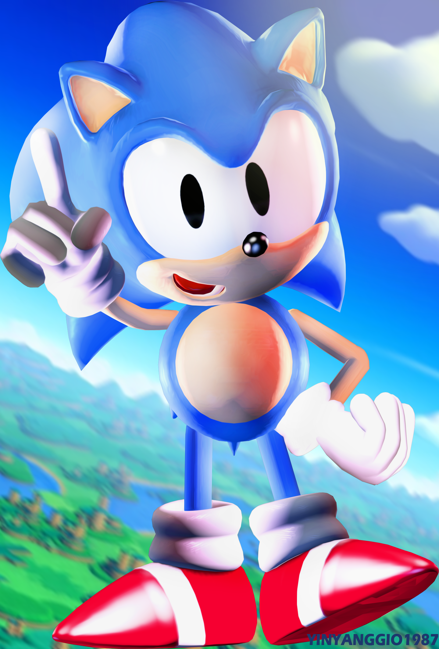 Classic Sonic by classicsonicawesome on DeviantArt